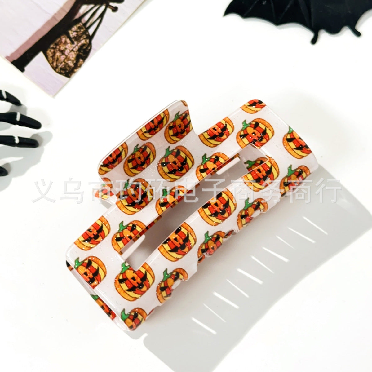 Wholesale  Skull Bat Ghost Square Grab Clip